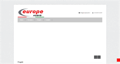 Desktop Screenshot of europeaudio.it